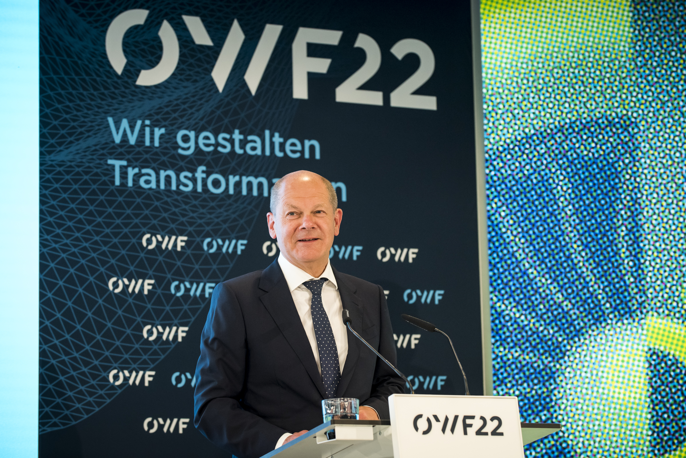Olaf Scholz, Bundeskanzler, Keynote auf dem OWF 2022