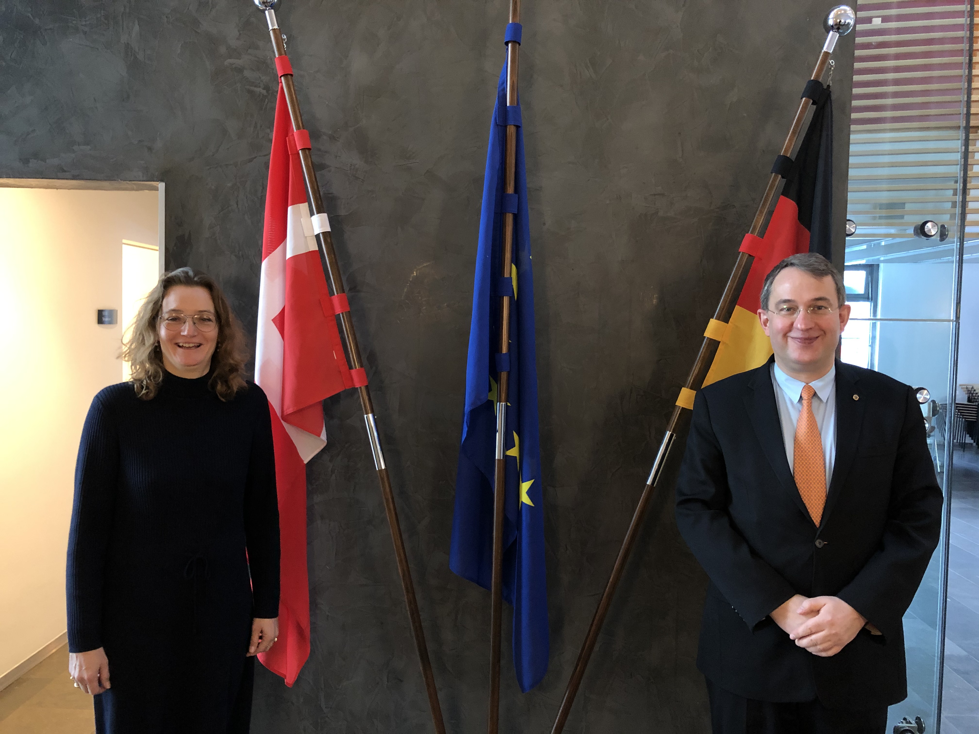 I.E. Susanne Hyldelund, Botschafterin des Königreichs Dänemark und BWA-Vorstandsvorsitzender Michael Schumann