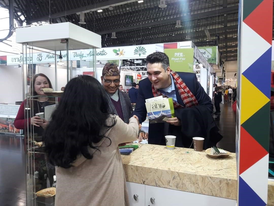 Nepal-Stand auf Biofachmesse