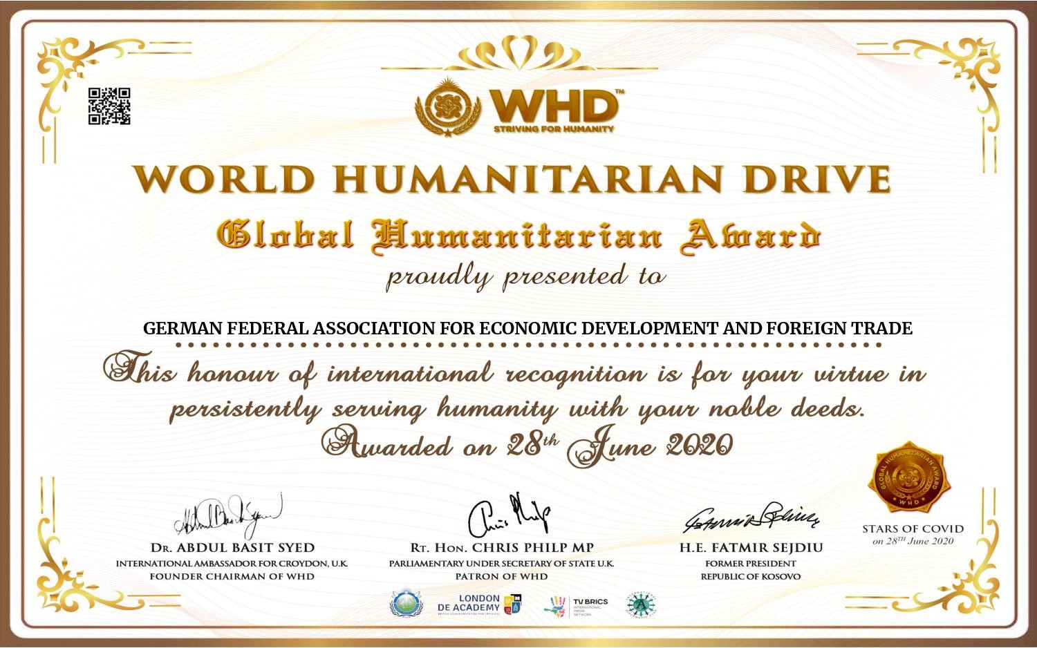 world humanitarian drive